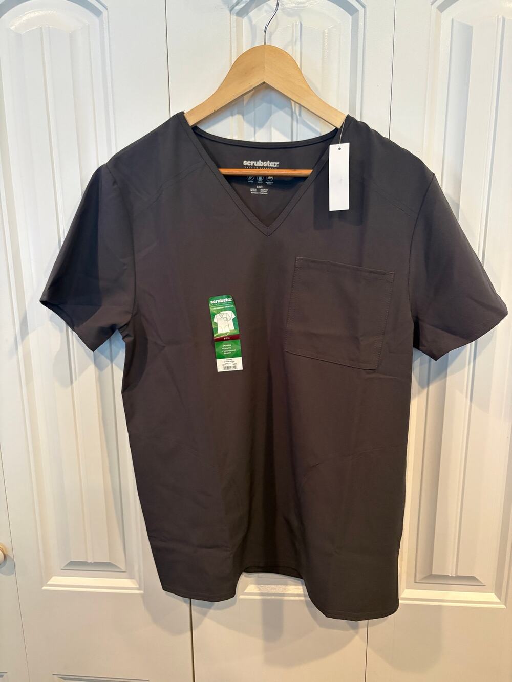 Scrubstar Black Scrub Top Size Small